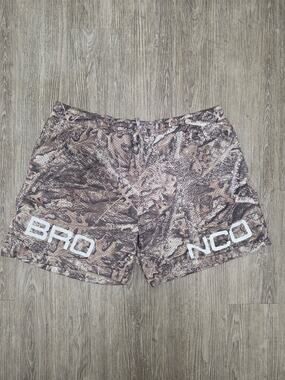 Ford Bronco Camo Mesh Shorts Mens 2XL RealTree Camouflage Gym Running Roadtrip